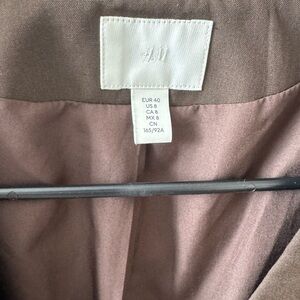 H&M Dusty Mauve Brown Coat